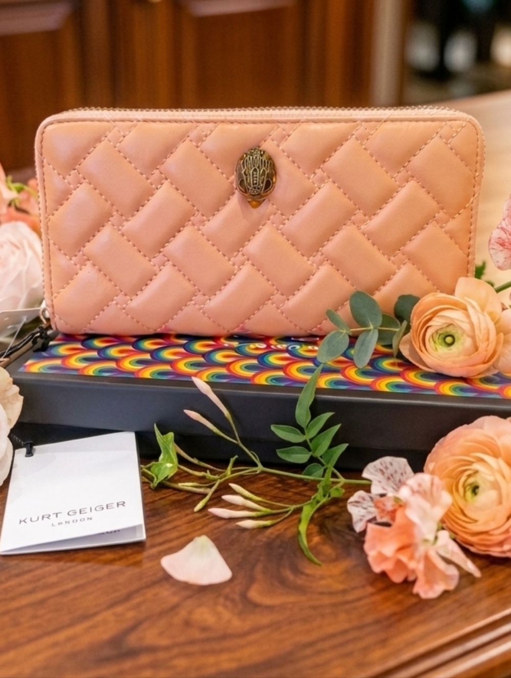 ​✨ Elegant Kurt Geiger London Quilted Wallet - Brand New with Box ✨